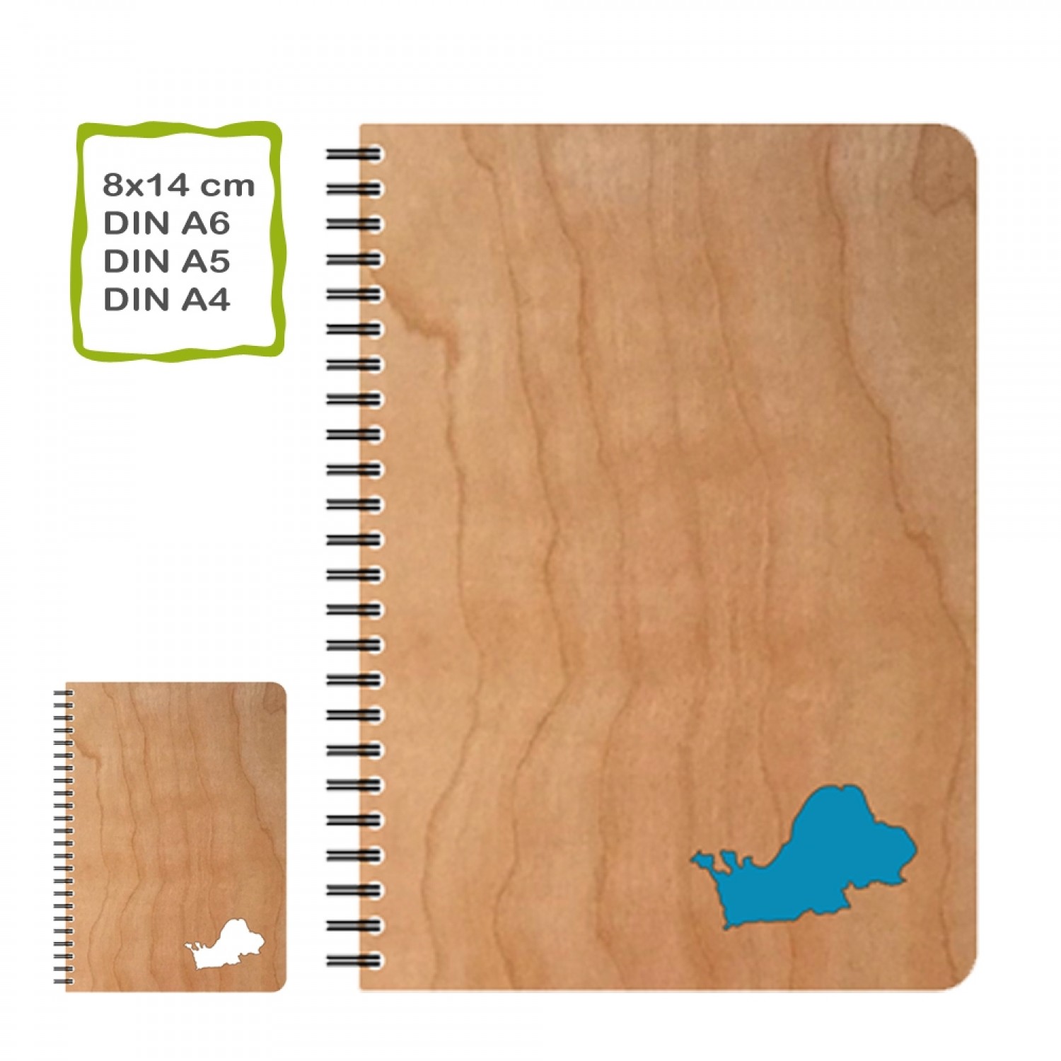 Lake CHIEMSEE Eco Notebook & Eco Paper | echtholz