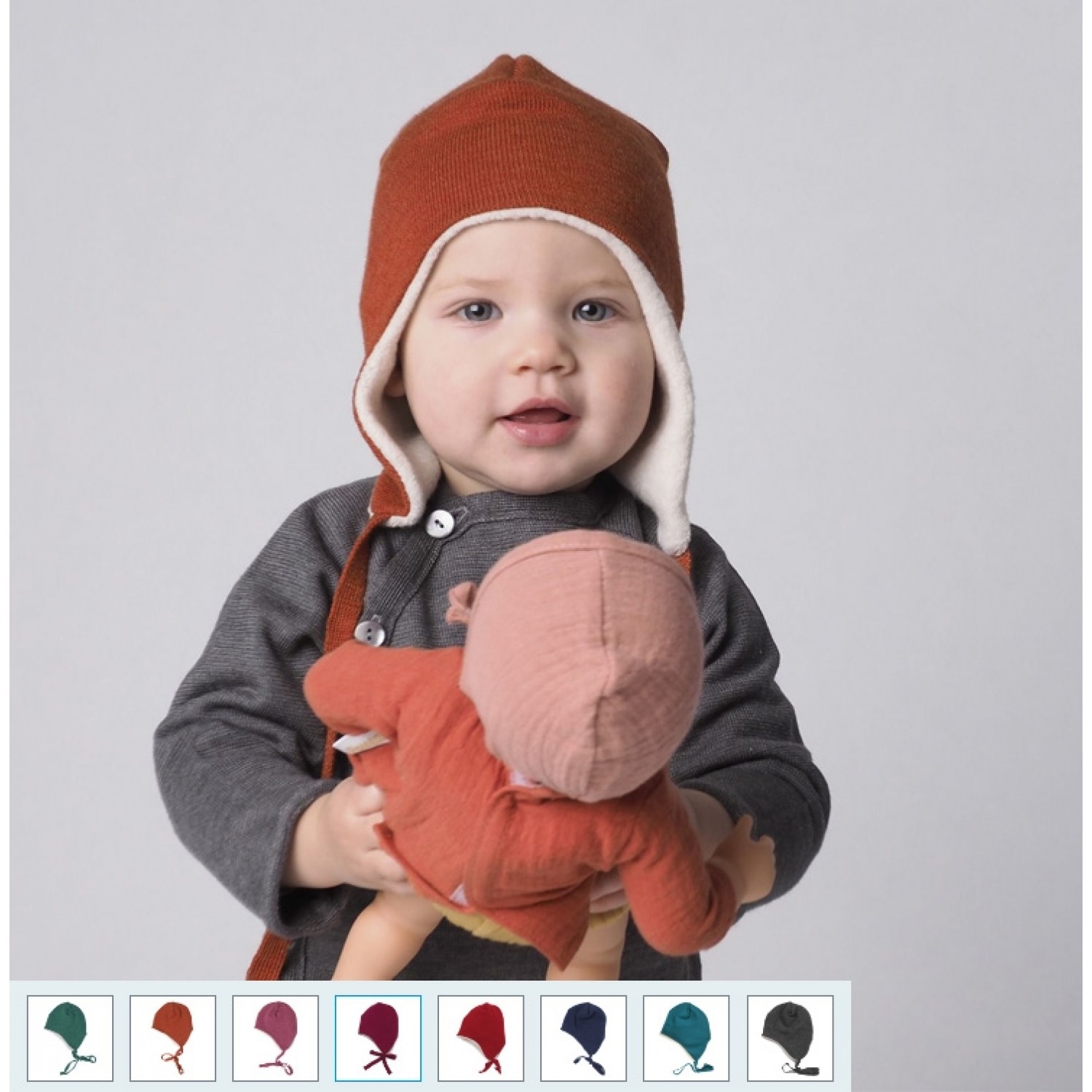 Ear Flap - Baby Beanie - Hat made of Merino Wool | Reiff