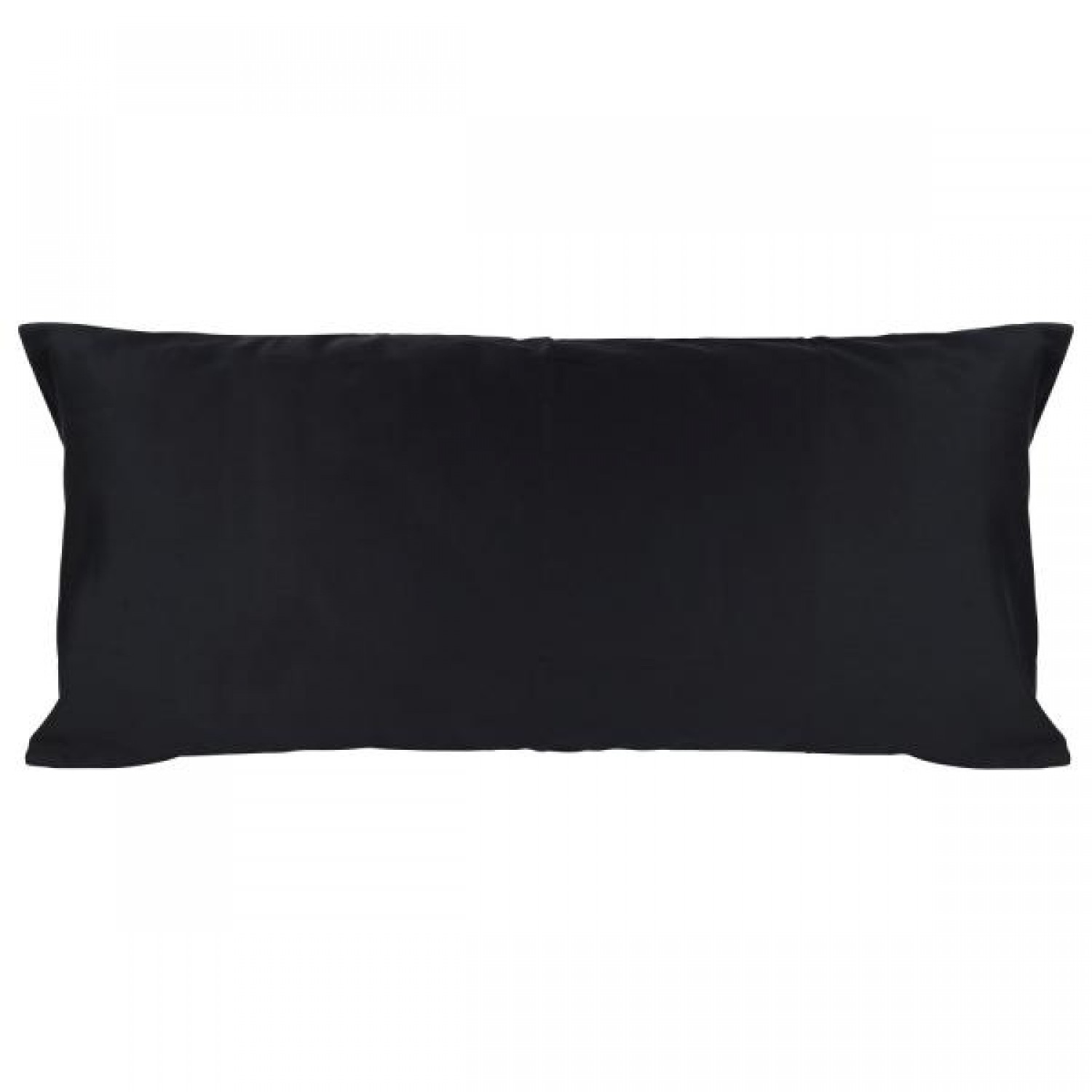 Pure Black Pillowcase of Certified Organic Cotton 40x80 cm | ia io