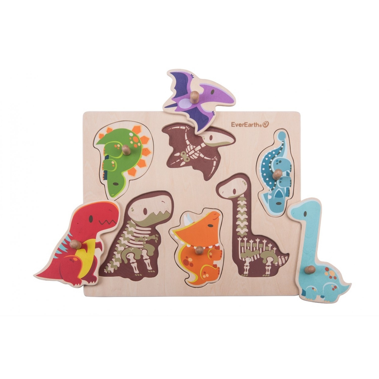 EverEarth “Dinosaur Peg Puzzle” - FSC® Wooden Toy