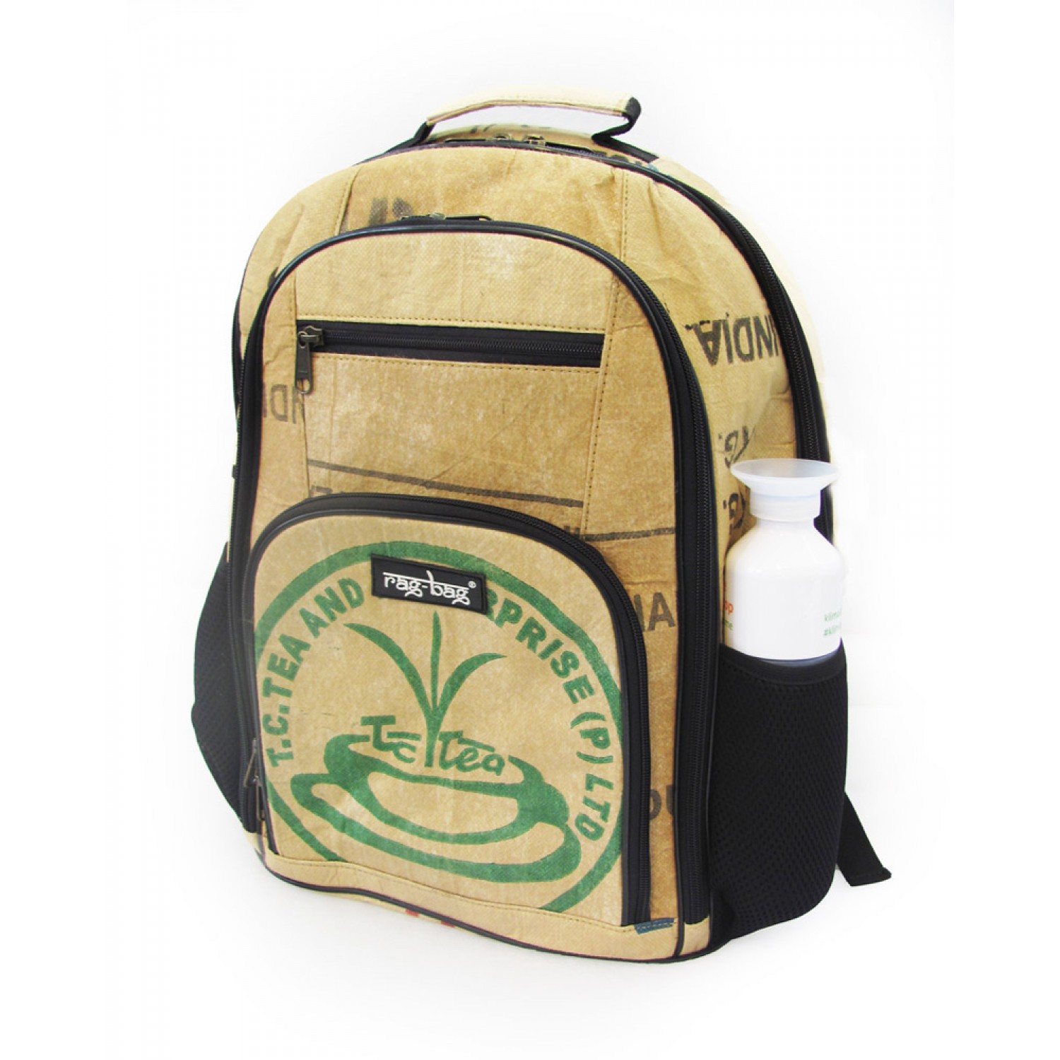 Laptop Backpack made of recycled tea sacks | Ragbag