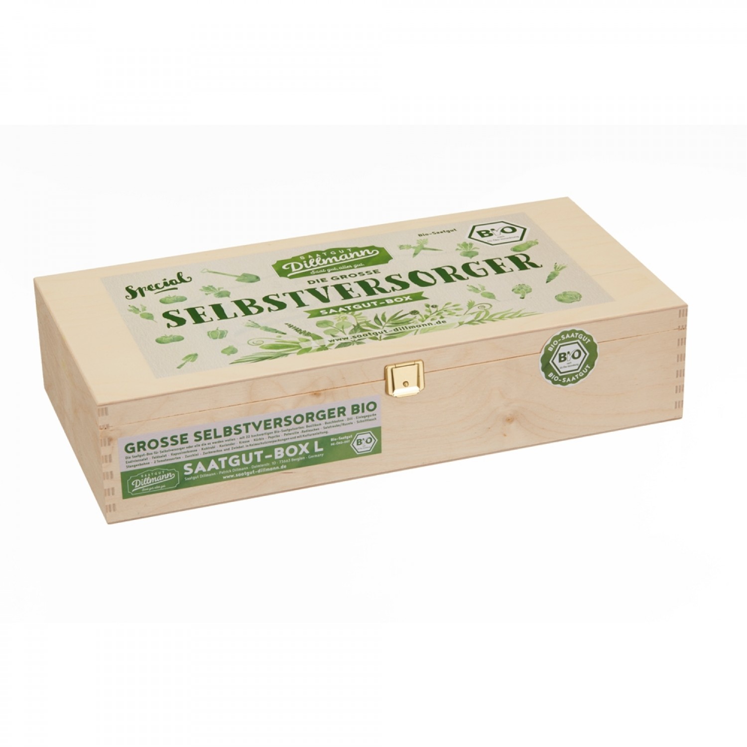Self-supply Seeds-Box L 22 organic vegetable & herbs seeds | Dillmann