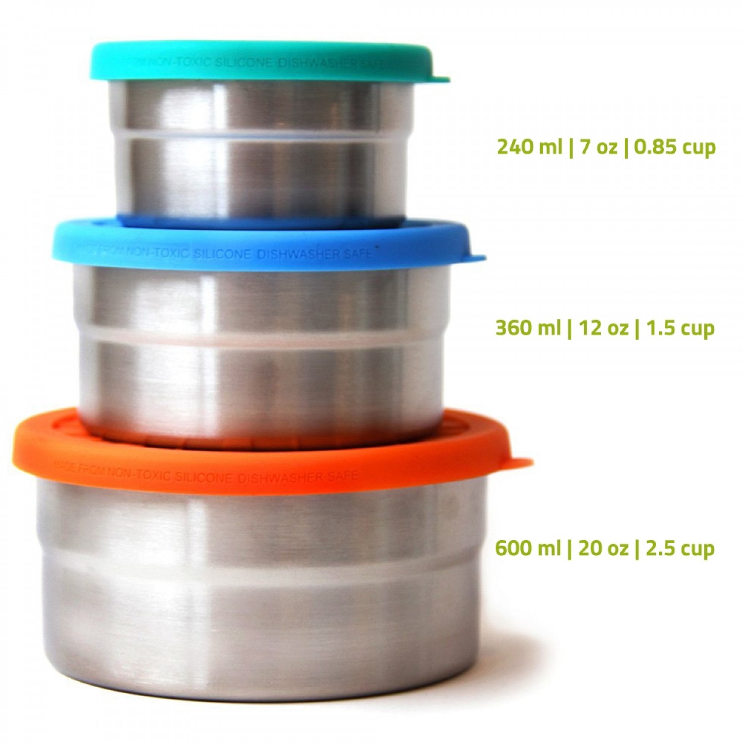 ECOlunchbox Seal Cup Trio Food Container