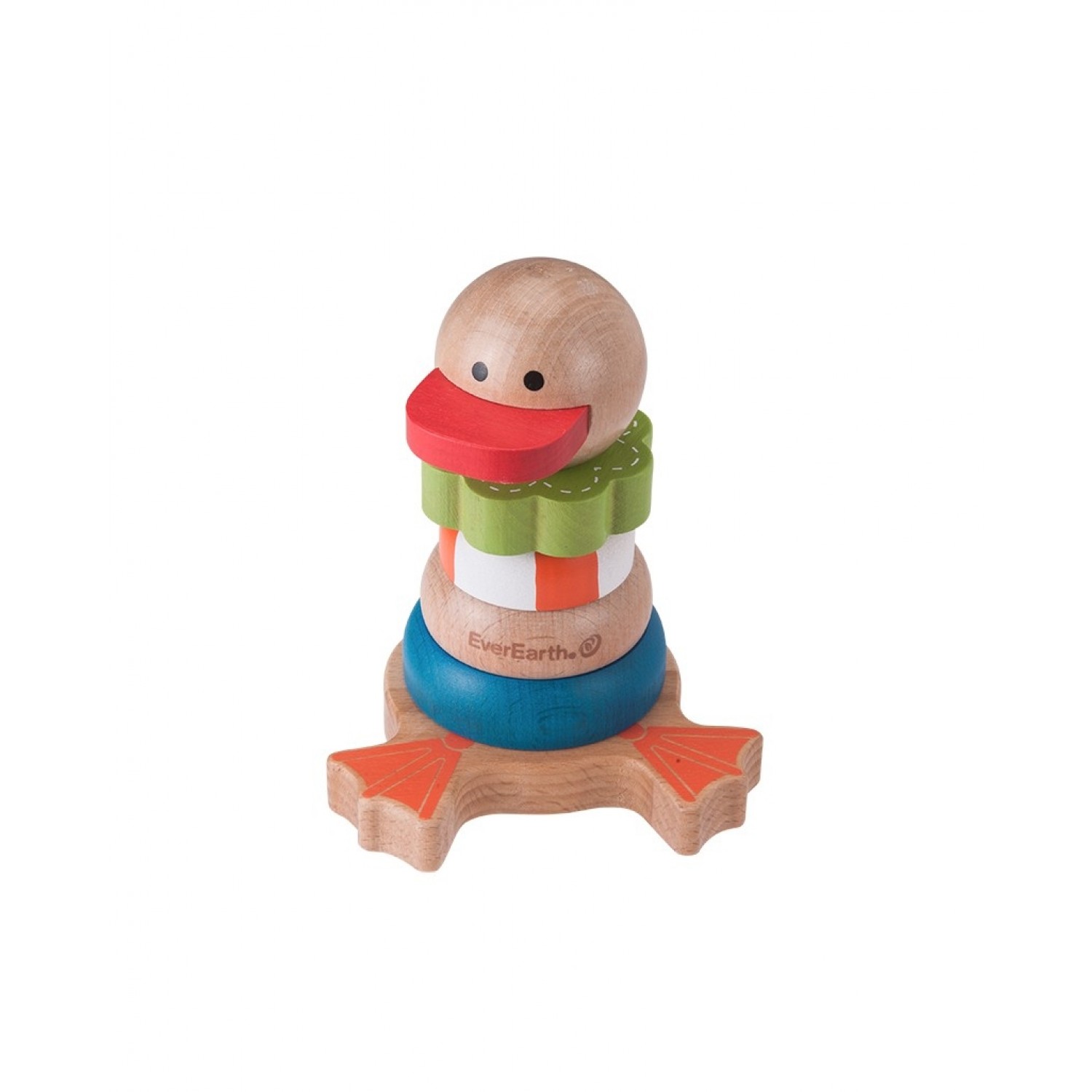 EverEarth Stackable Duck - wooden stacking toy made of FSC® wood