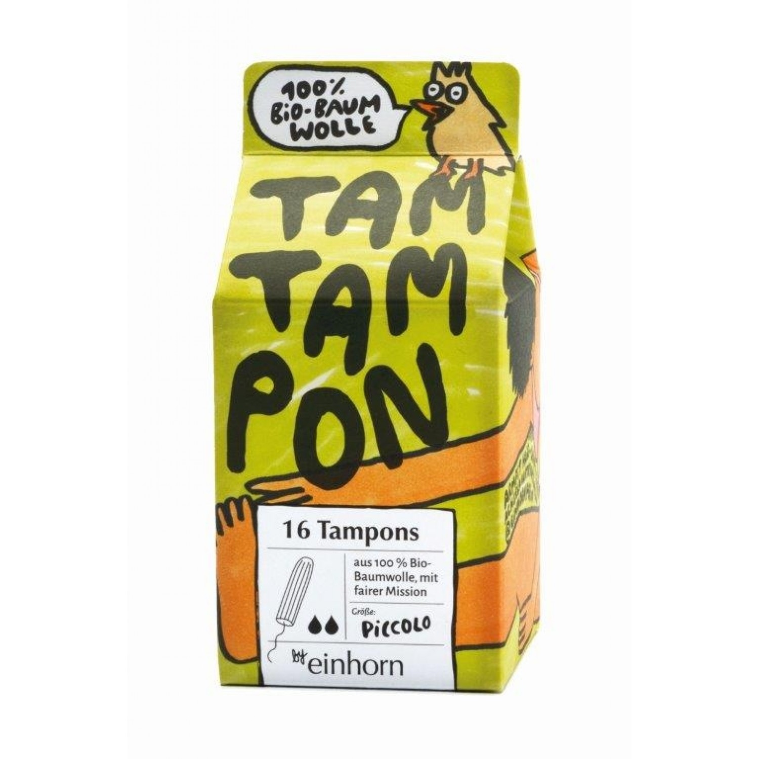 Eco Cotton Sanitary Tampon - einhorn TamTampon piccolo
