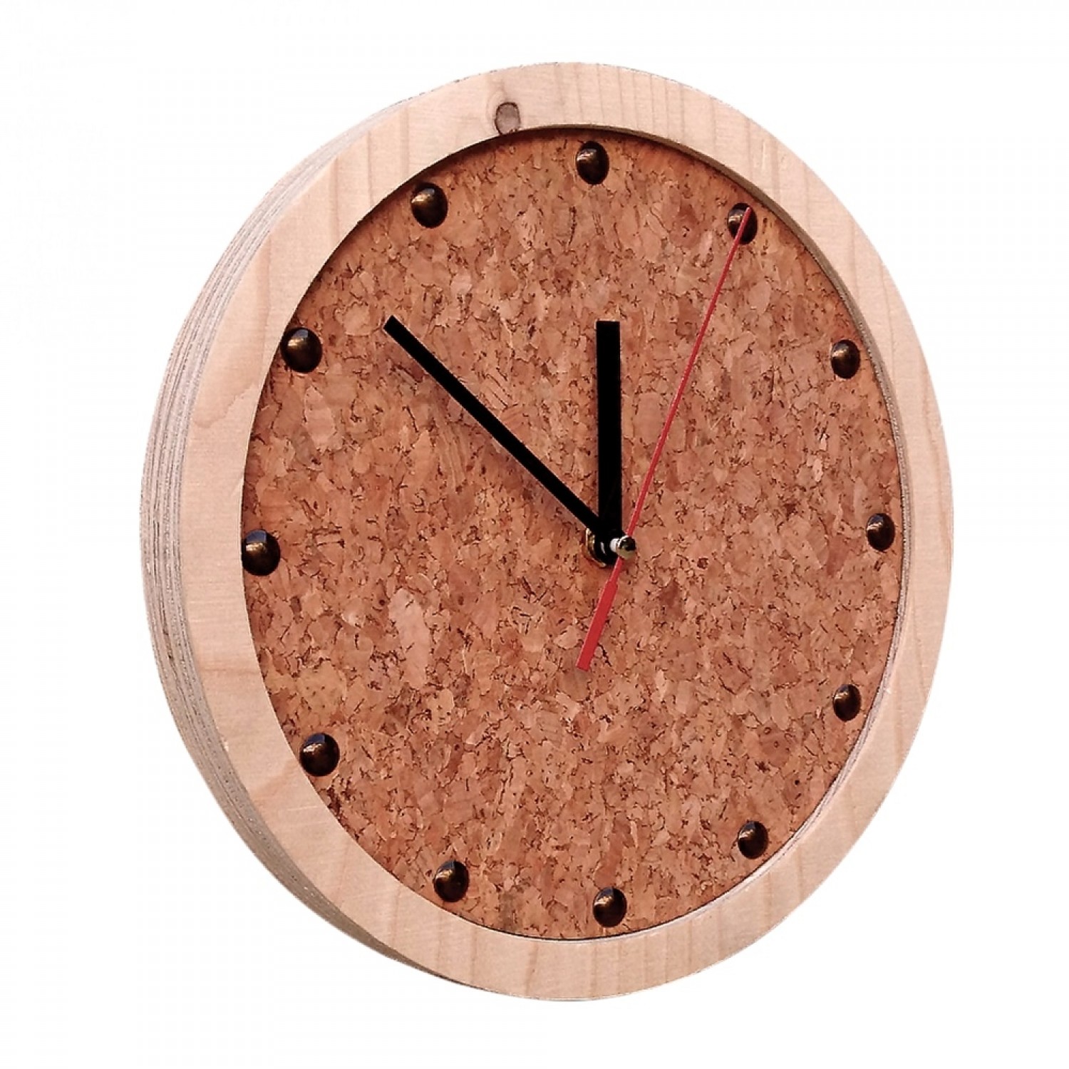 TOCK Wall Clock from natural materials | noThrow Design