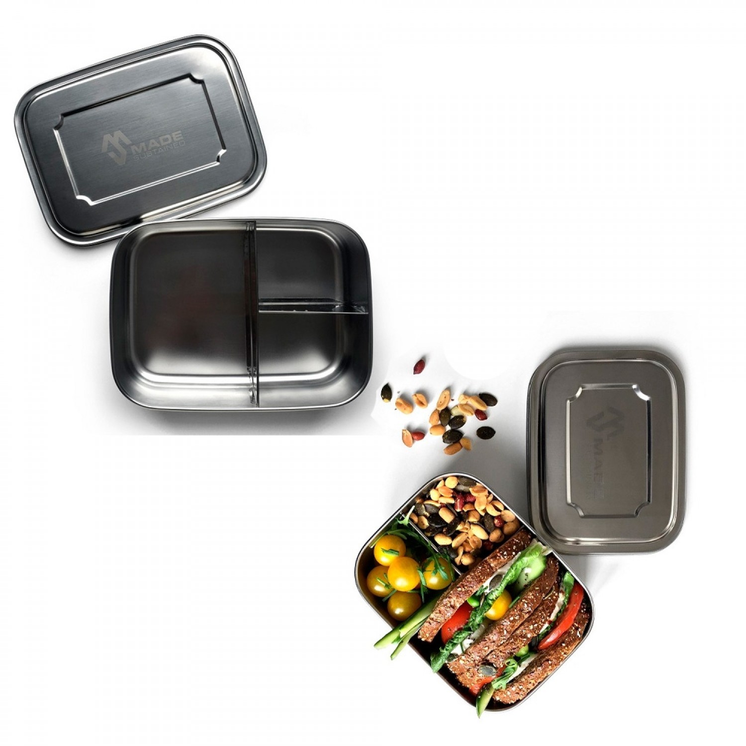 Trio Lunchbox made of Stainless Steel | Made Sustained