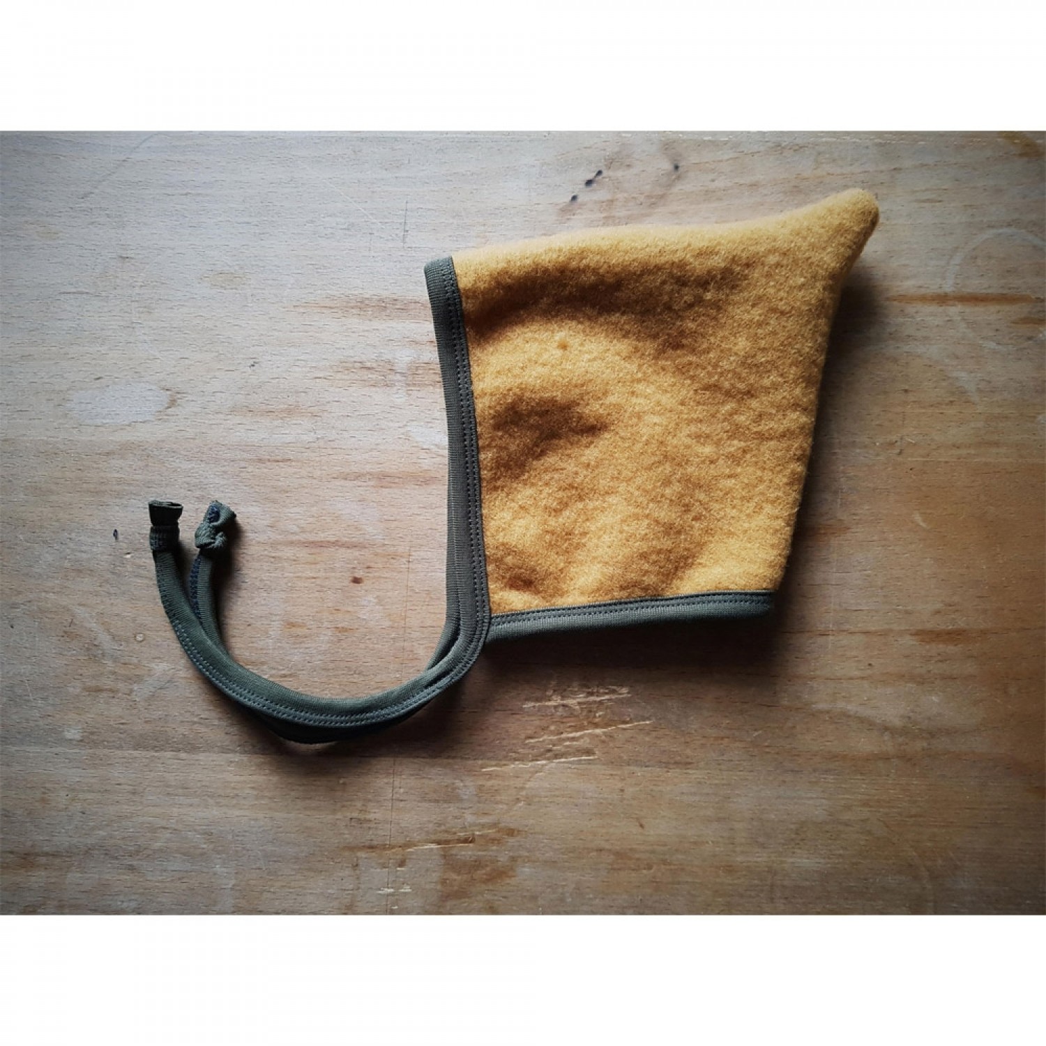 Curcuma-Yellow Baby Pointed Hat Organic Wool Fleece » Ulalue
