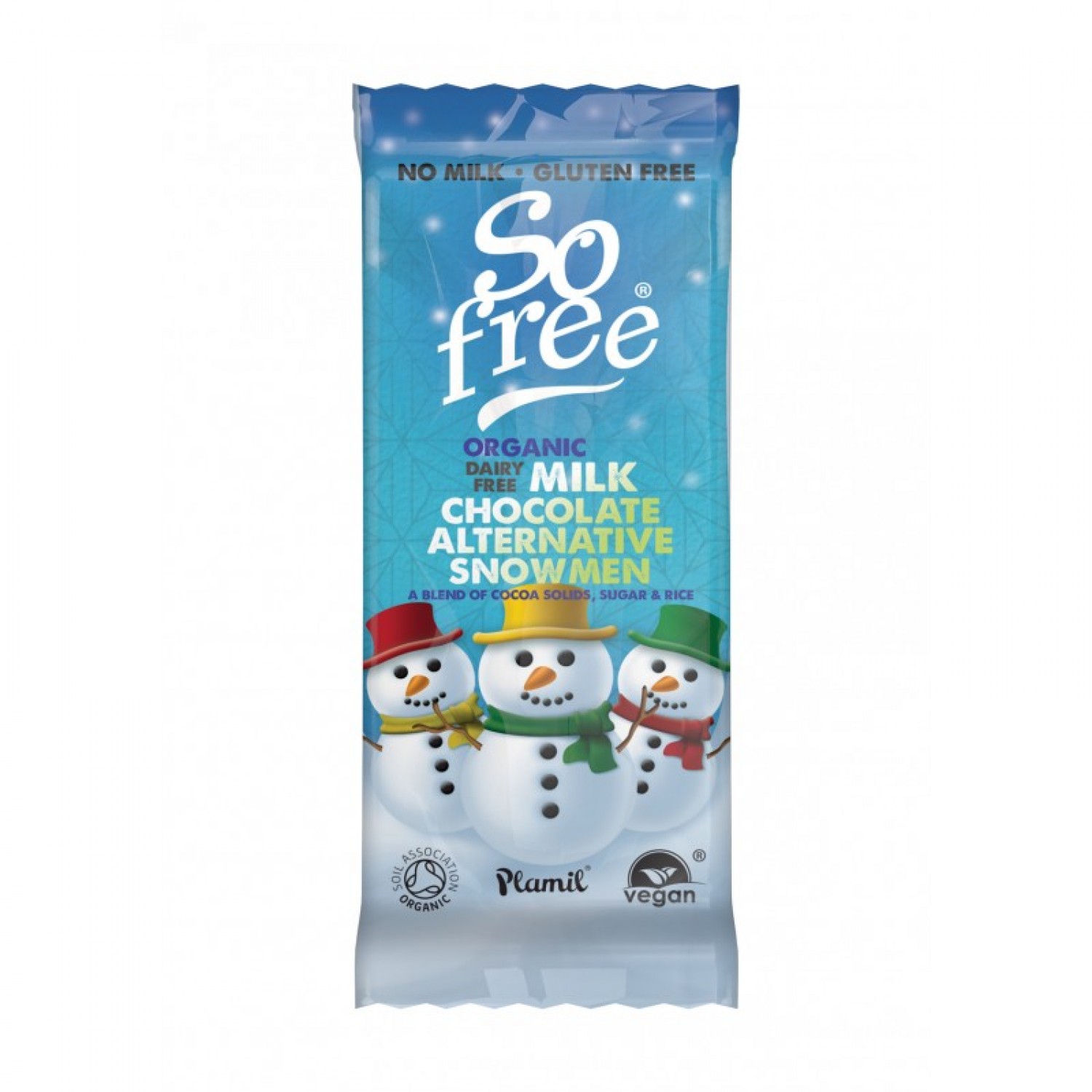 Plamil So free Vegan Fairtrade Chocolate Snowmen