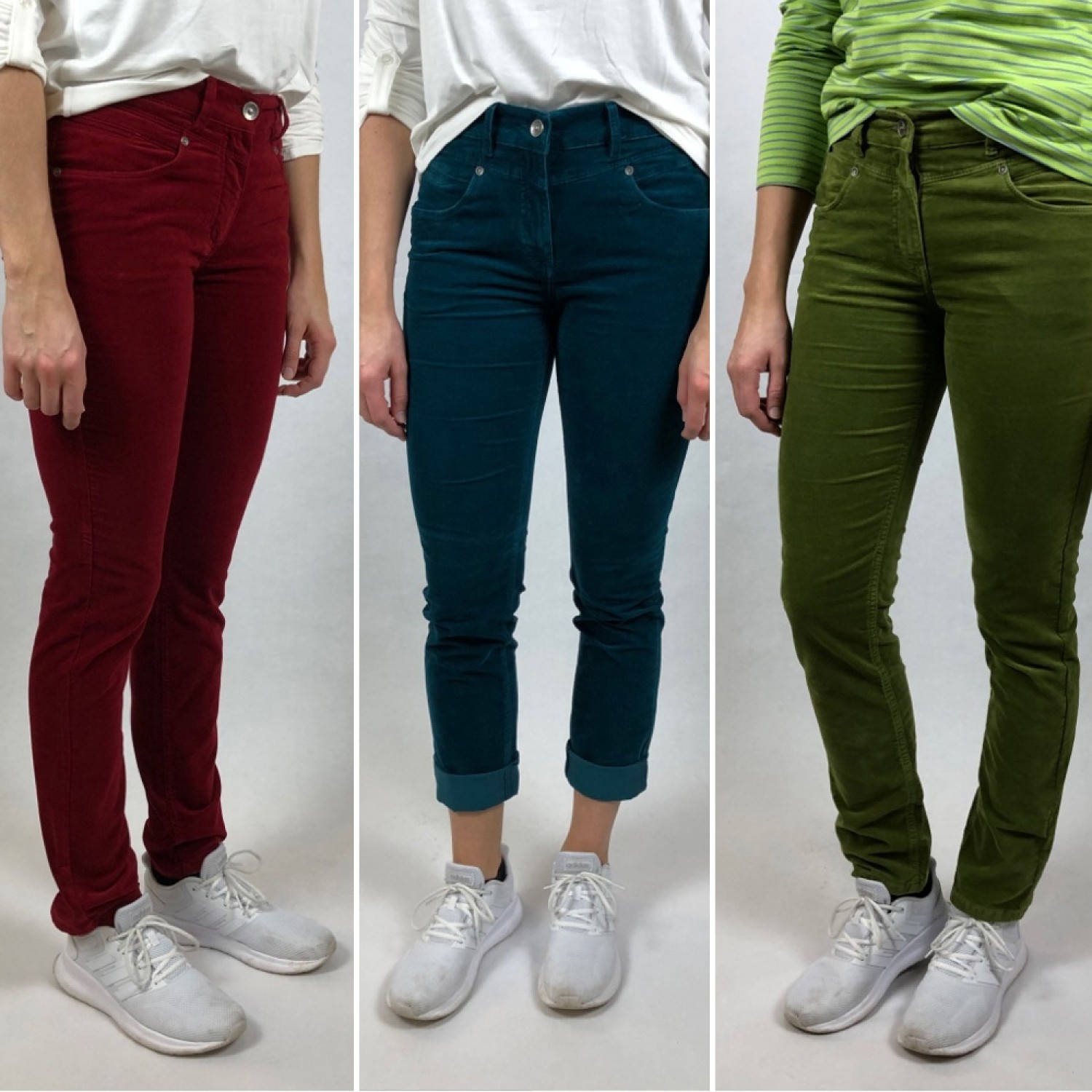 Five Pocket Organic Velveteen Trousers, various colours | bloomers