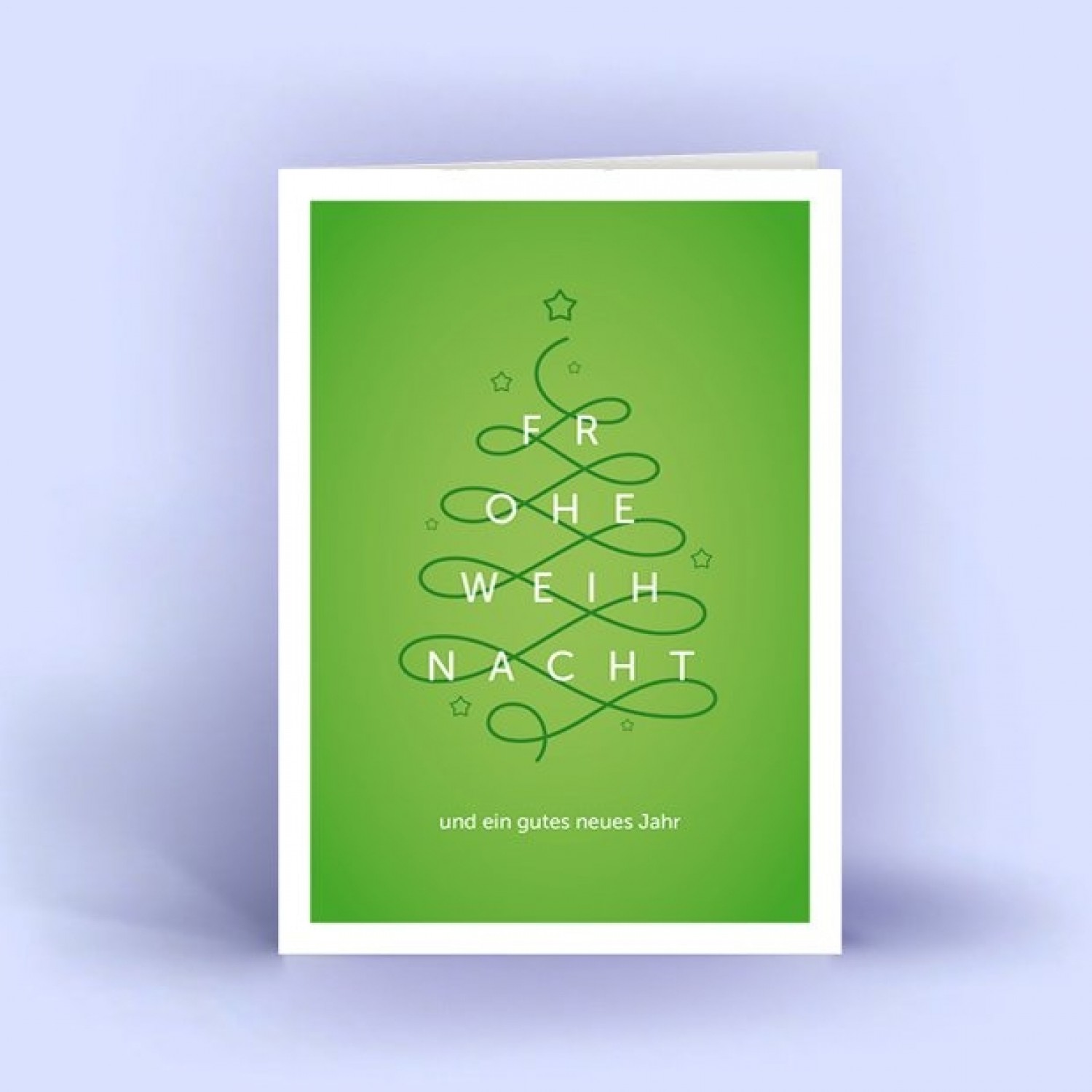Christmas Tree curved - Eco Christmas Card | eco-cards shop