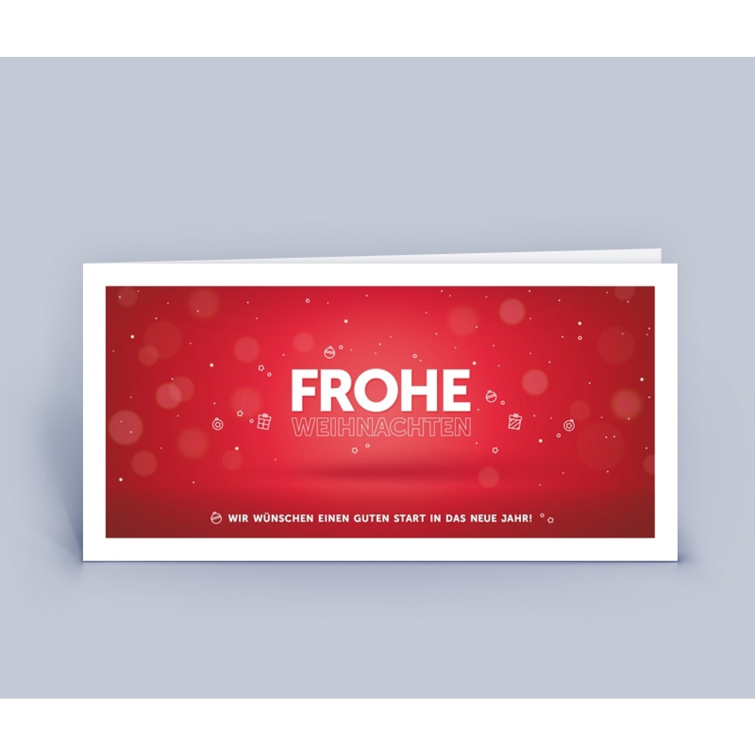 Christmas Card red in exclusive Design | eco-cards