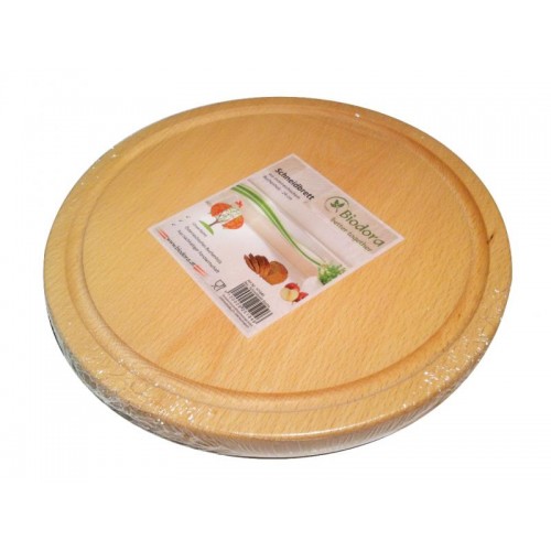 Cutting board round made of untreated beech wood | Biodora