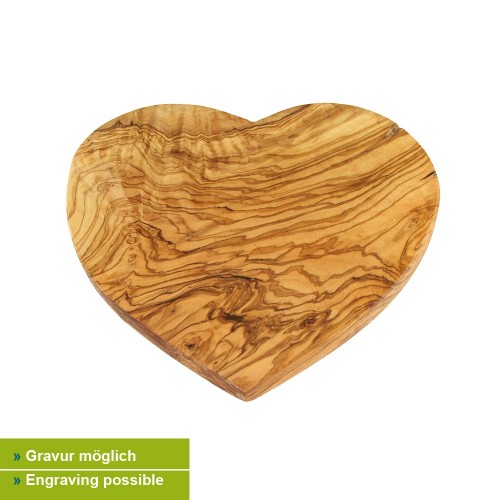 Olive Wood Cutting Board in Heart Shape » D.O.M.
