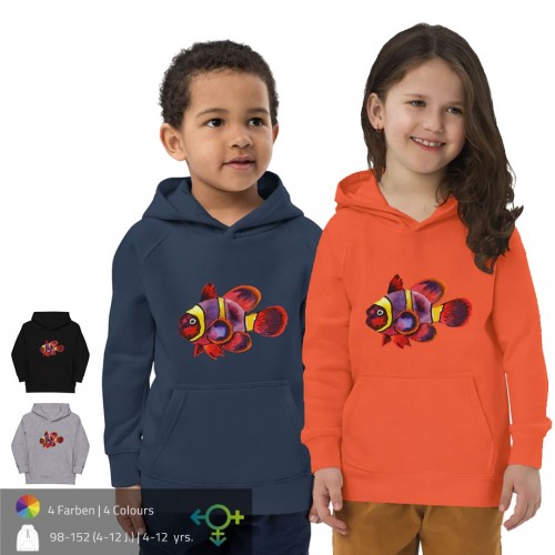 Clownfish Graphic Kids' Organic Cotton Hoodie » earlyfish