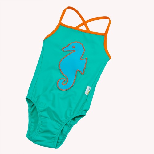 Girl’s Swimsuit Sea-Green with UV protection | early fish