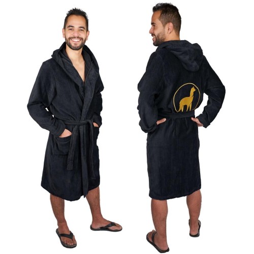 Men’s Bathing Gown Daytona OEKO-TEX® Cotton with Alpaca Embroidery