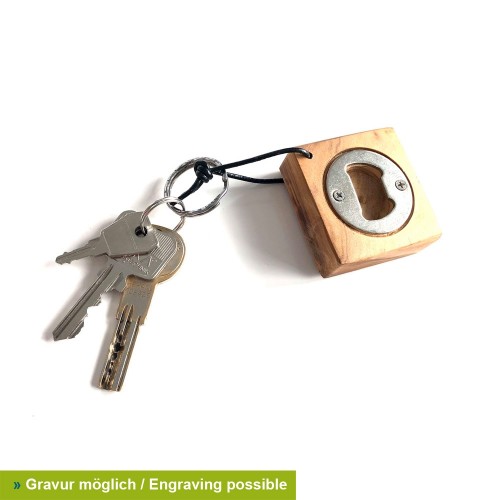 Key Chain & Olive Wood Bottle Opener PARTY » D.O.M.