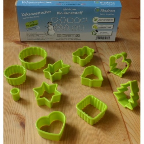 Cookie Cutter Set made of bioplastics | Biodora