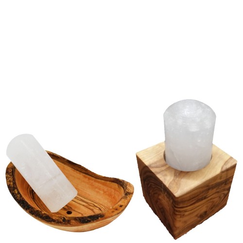 Crystal Deodorant Stick, optional with safekeeping made of olive wood » D.O.M.