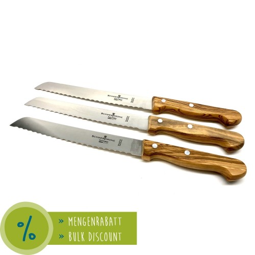 Bread Knife - Olive Wood Handle & Schwertkrone Blade » D.O.M.