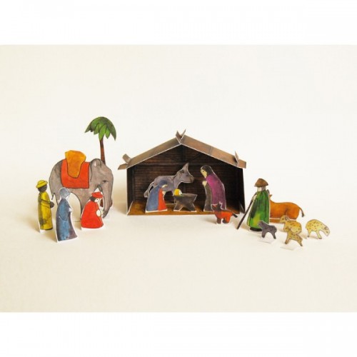Nativity scene – construction paper