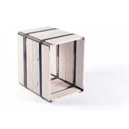 Upcycled wooden shelf MOVEO. CASA 40.30 white | reditum