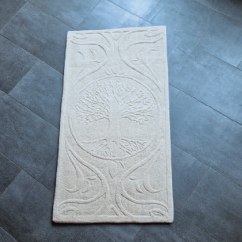 Small Tree of Life hand tufted rectangular Rug » Living Designs