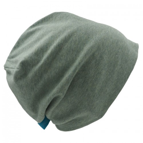 Green mixed Beanie Hat 'Line' Plain organic cotton » bingabonga
