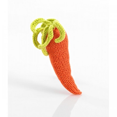 Vegetable Food Rattle – Carrot made of cotton | Pebble