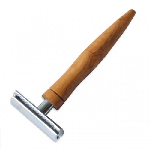 Reusable Safety Razor CLASSIC with olive wood handle » D.O.M.