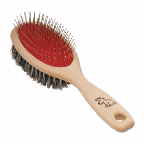 Dog brush with metal pins for natural fur care | Redecker