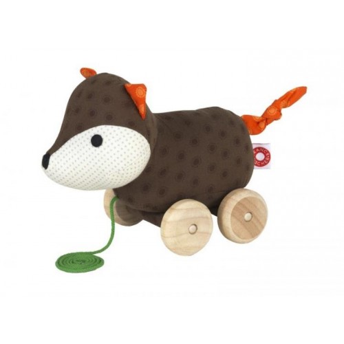 Pull Along Toy Fox Ejner of Organic Cotton | Franck & Fischer