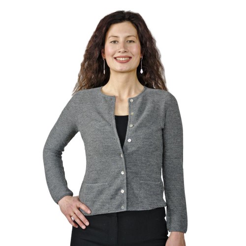 Cardigan Lisa from 100% Alpaca with subtle buttons | AlpacaOne
