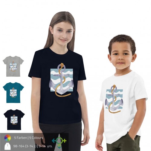 Anchor Graphic Organic Cotton Kids‘ T-Shirts » earlyfish