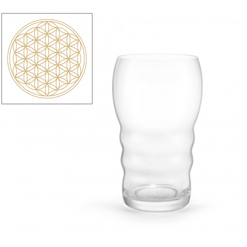 Nature’s Design Drinking Glass Galileo Gold 0.5 l
