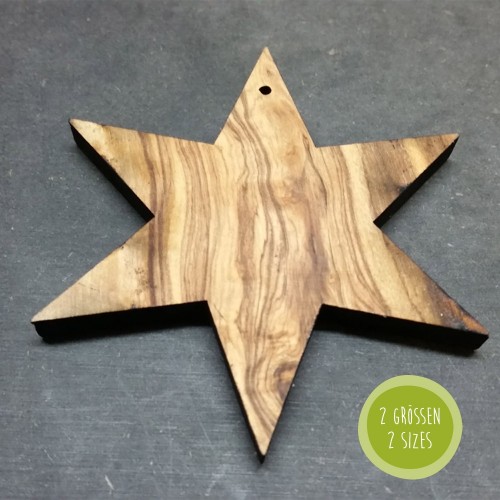 Eco-friendly STAR Olive Wood Ornament » D.O.M.