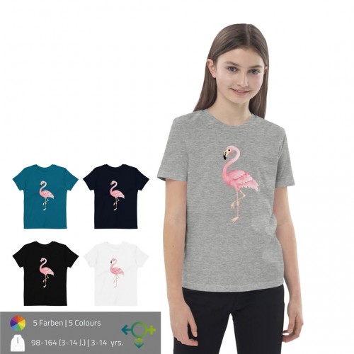 Flamingo Graphic Organic Cotton Tees » earlyfish