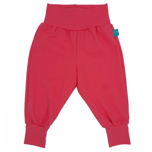 Summer Pull-On Baby Trousers Coral Organic Cotton » bingabonga