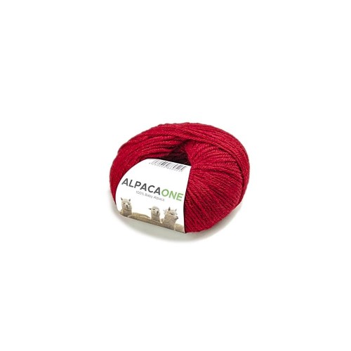 Alpacaone Baby Alpaca wool ball 50g red OEKO-TEX