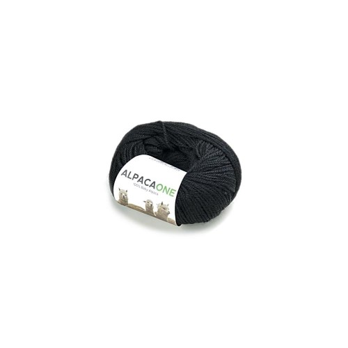 Alpacaone Baby Alpaca wool ball 50g black OEKO-TEX