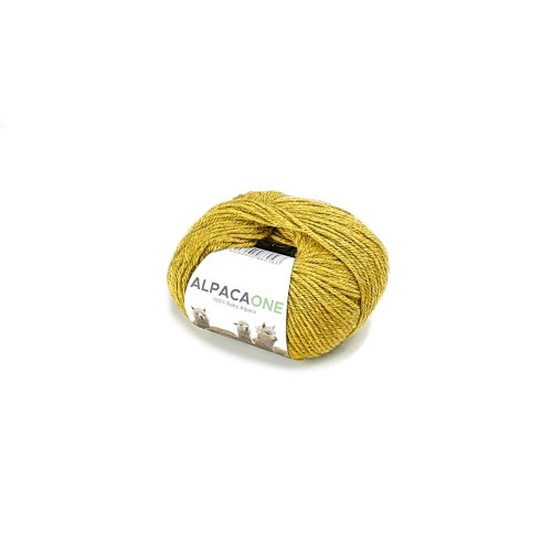 Alpacaone Baby Alpaca wool ball 50g mustard yellow OEKO-TEX
