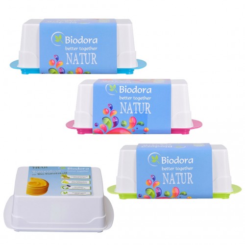 Range of Bioplastic Butter Dish, various colours » Biodora