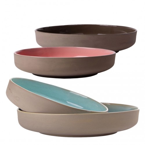 Two-Coloured Stoneware Ikebana Bowls Henning » Blumenfisch