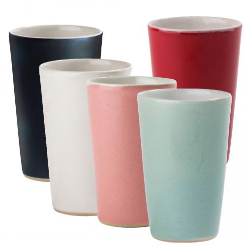 Plain-coloured handleless Stoneware Mug Michael » Blumenfisch