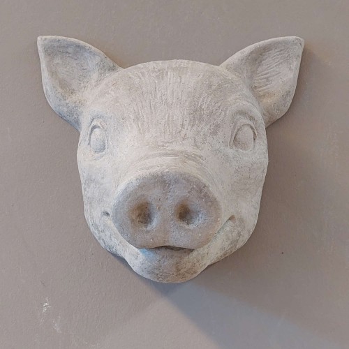 Eco Papier-Mâché Pig Wall Decor » Blumenfisch