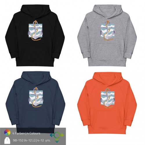 Anchor Kids‘ Hooded Sweatshirt Organic Cotton » earlyfish