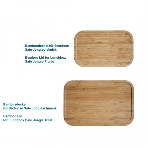 Replacement Bamboo Lids with Airtight Sealing Ring for Lunchbox » Tindobo