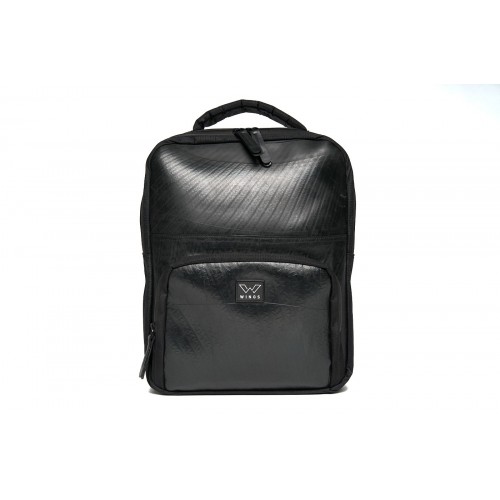 Upcycled Backpack Funky Falcon Black » ecowings