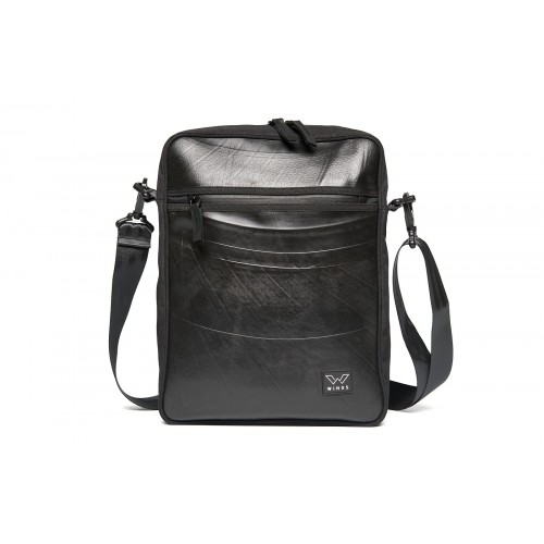 Vegan Leather Laptop Shoulder Bag Reliable Raven » ecowings